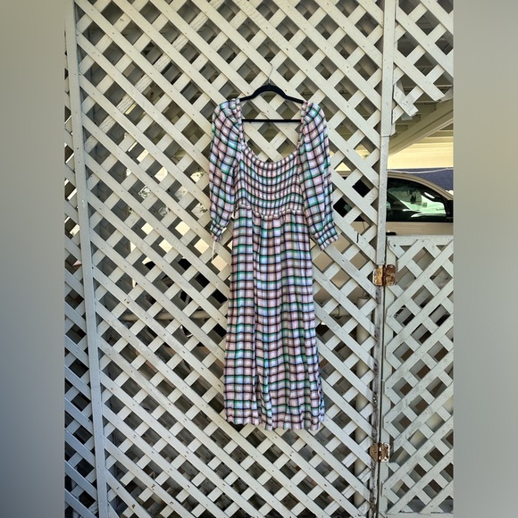 COPY - ❤️Anthropologie Maeve Cerie Smocked Midi Dress - Picture 7 of 8